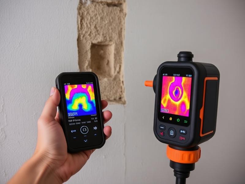 FLIR thermal imaging moisture detector showing precise moisture detection for professional water damage assessment