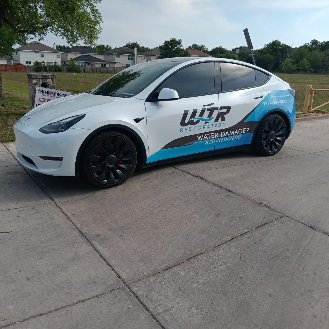 WTR Restoration Tesla Model Y rapid response vehicle